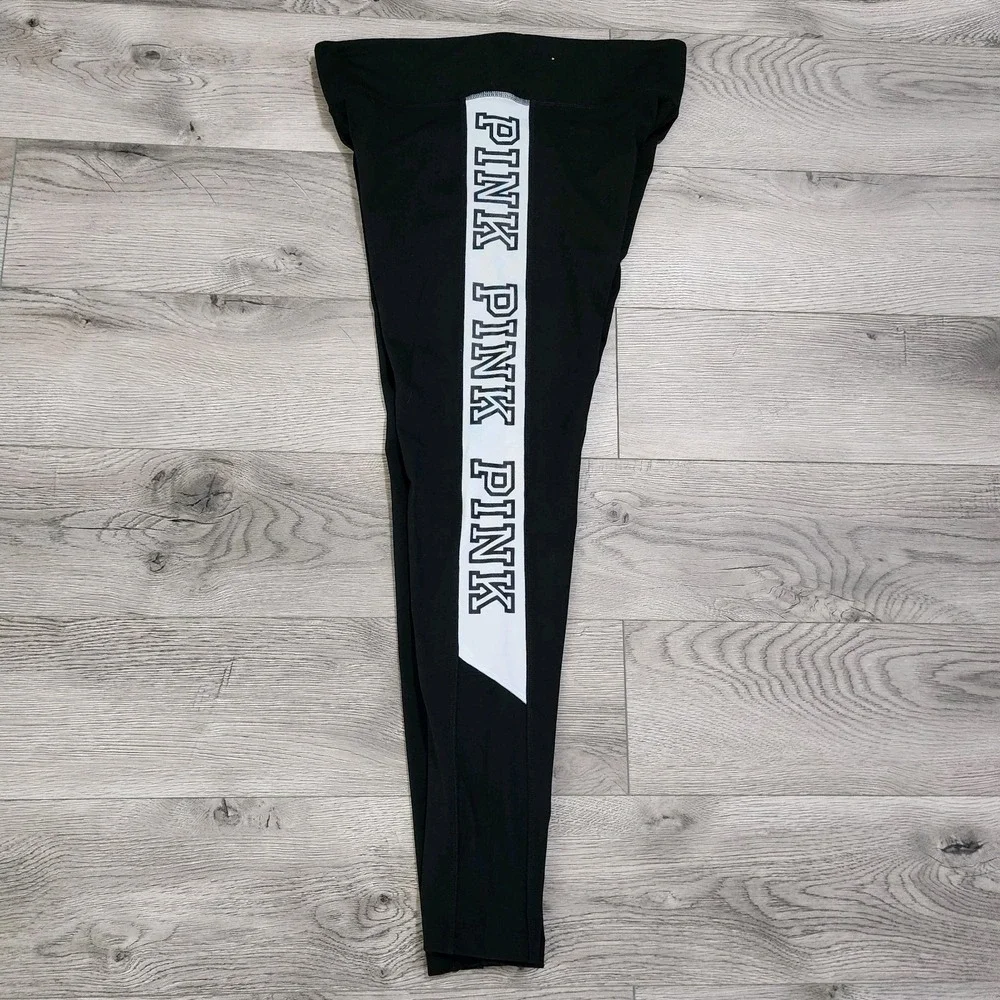 Victoria‎ Secret PINK Women's Leggings Medium Mixed Lot 4 Pairs BlackREAD